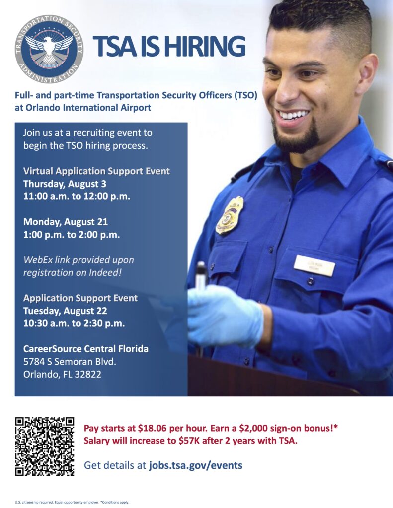 MCO TSA August Recruiting Events – Asian American Chamber of Commerce